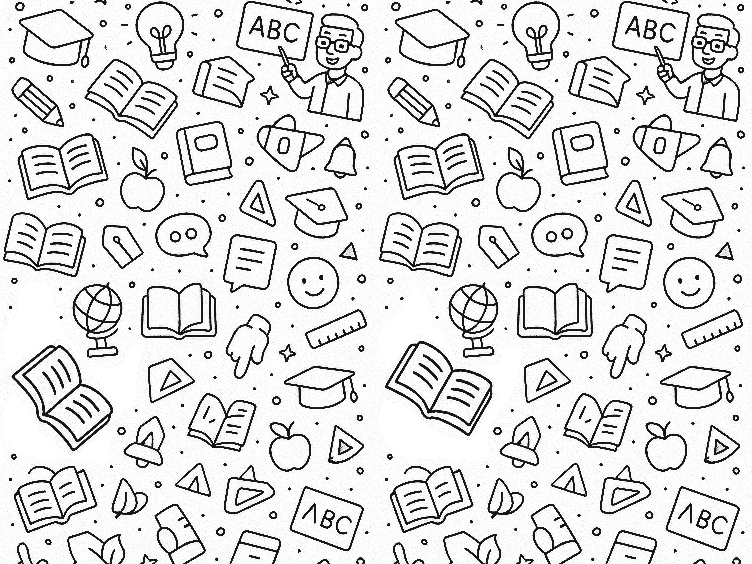 Education pattern background